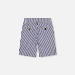 Alternative view of Slant Pocket Bermuda Shorts Royal Blue Striped