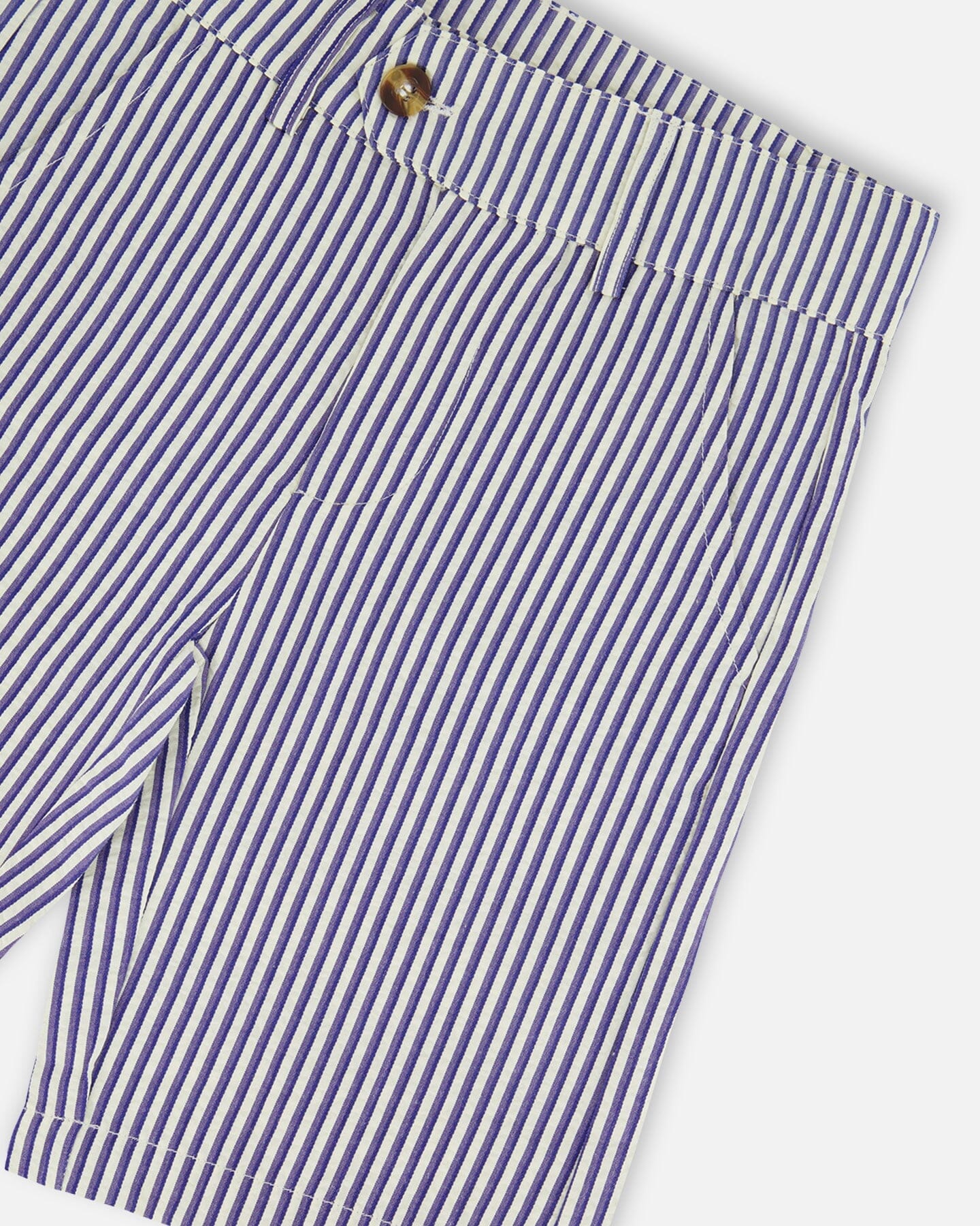 Slant Pocket Bermuda Shorts Royal Blue Striped - Image 3