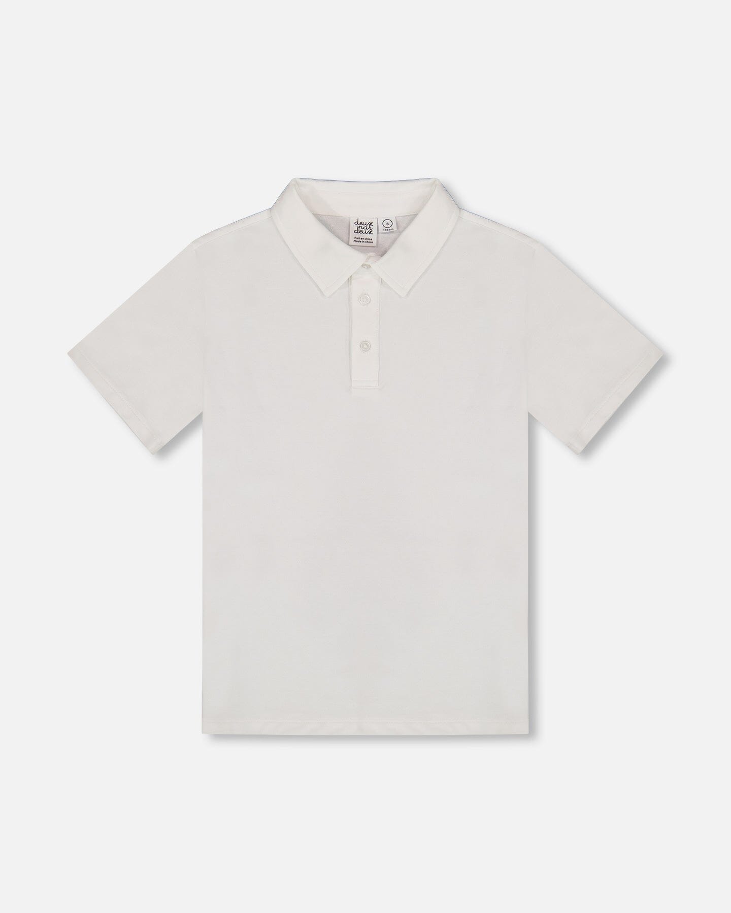 Short Sleeve Polo Shirt White - Image 5