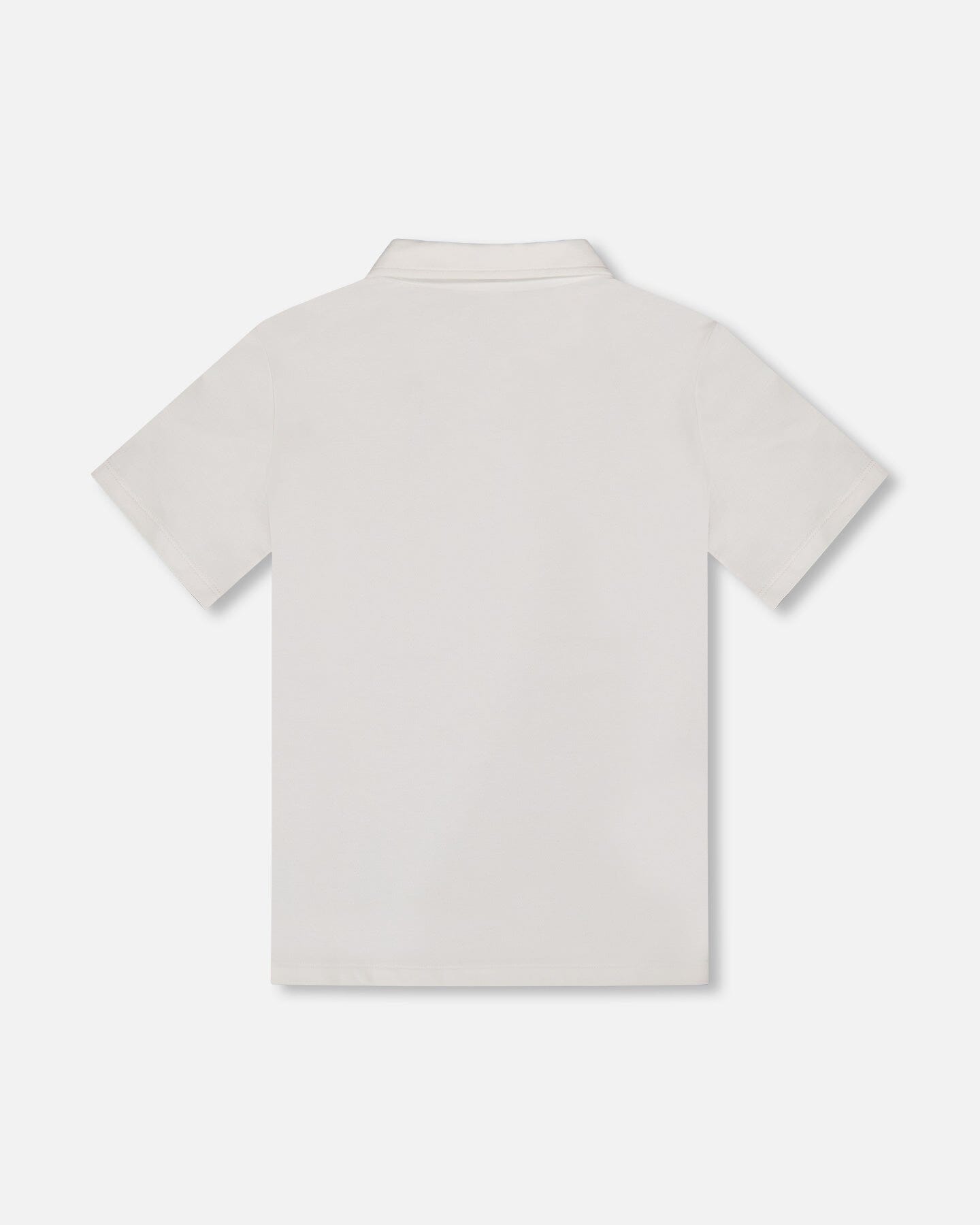 Short Sleeve Polo Shirt White - Image 3
