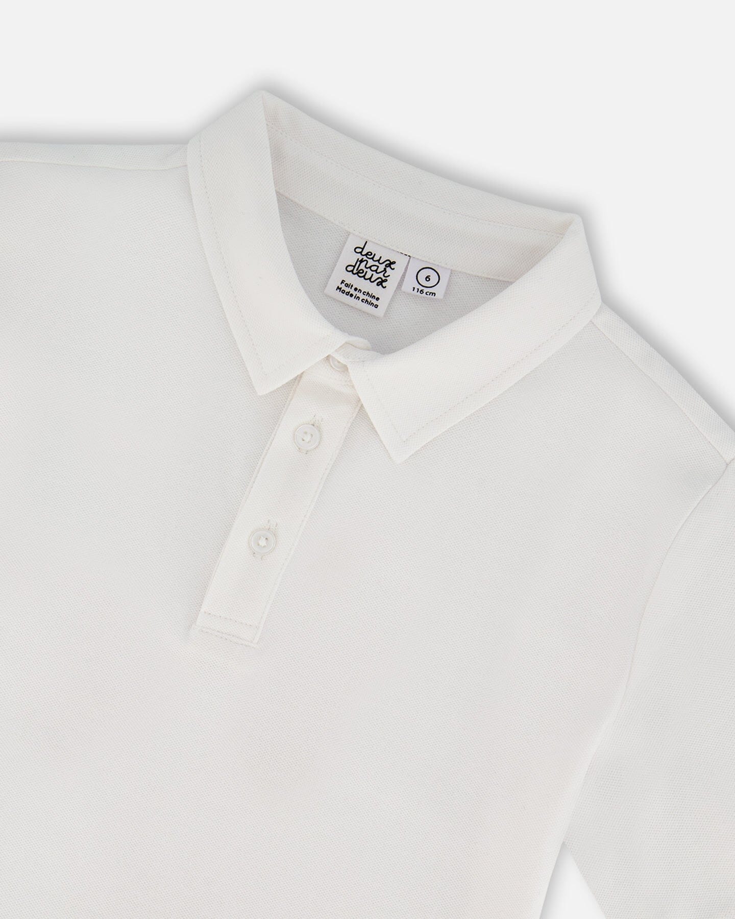 Short Sleeve Polo Shirt White - Image 4