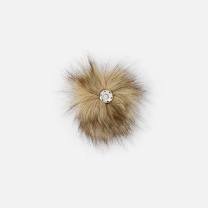 Alternative view of Beige Fake Fur Pompom For Hat