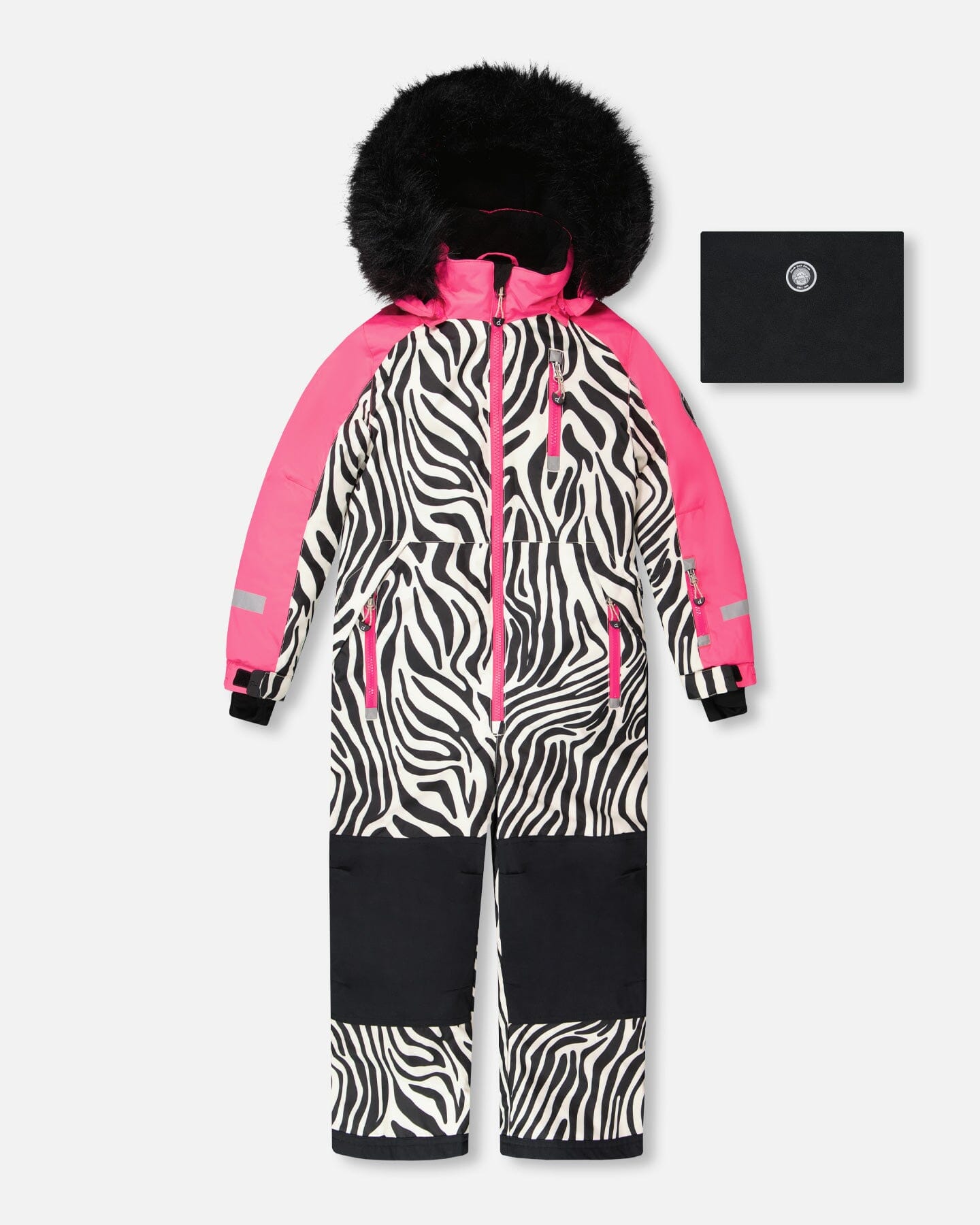 One-Piece Play Snowsuit Zebra Print - Image 16