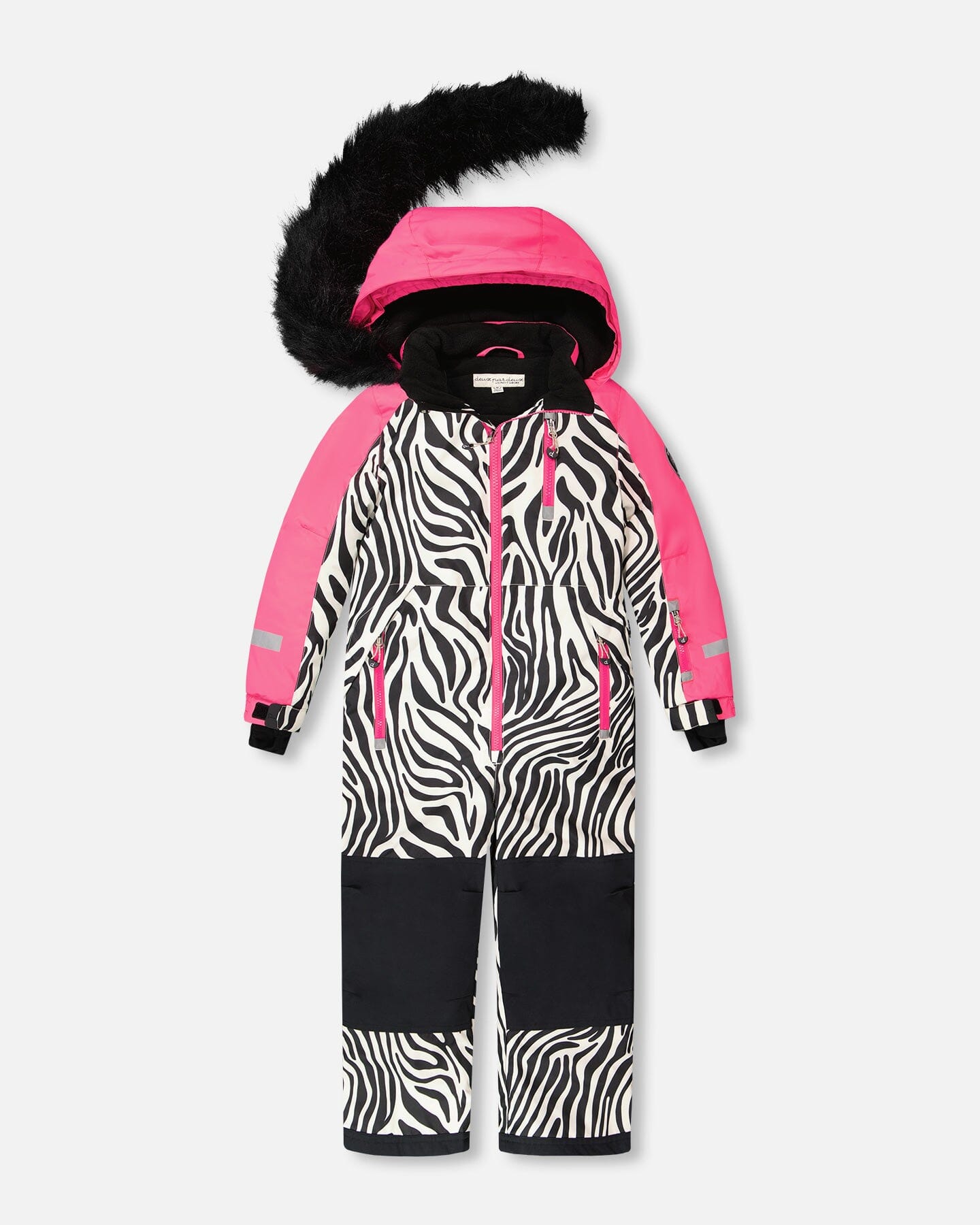 One-Piece Play Snowsuit Zebra Print - Image 3