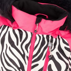 One-Piece Play Snowsuit Zebra Print - Image 4