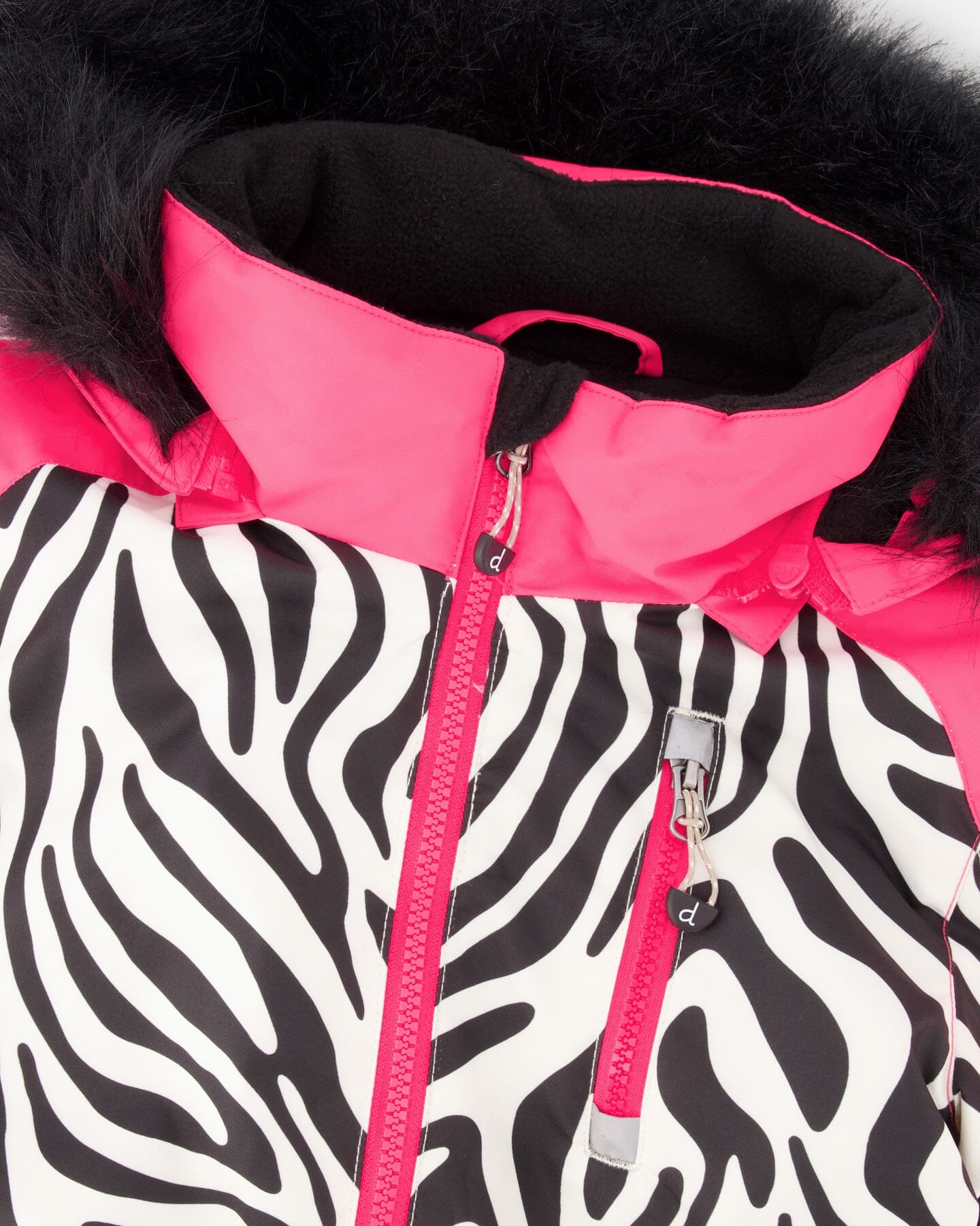 One-Piece Play Snowsuit Zebra Print - Image 4