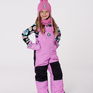 Alternative view of Solid Play Overall Snow Bib Purple