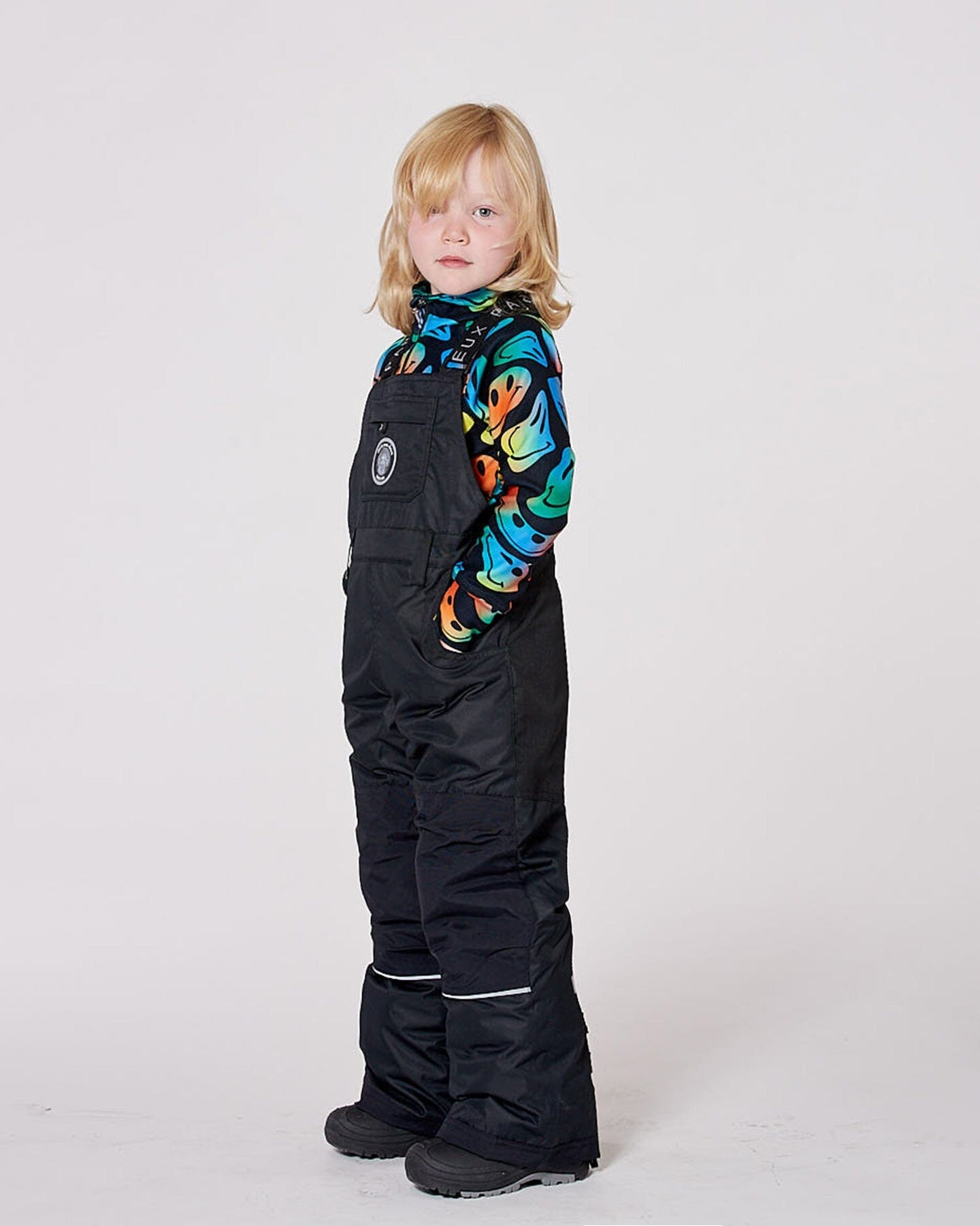 Solid Play Overall Snow Bib Black - Image 2