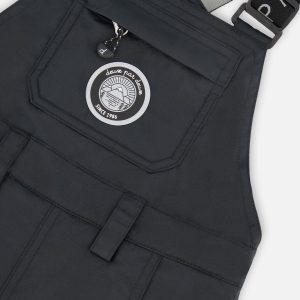 Solid Play Overall Snow Bib Black - Image 4