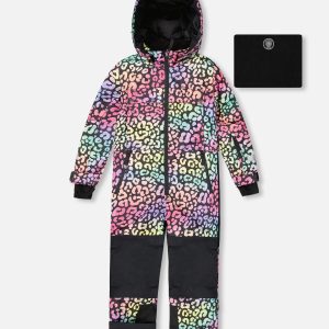 One-Piece Teknik Snowsuit Rainbow Leopard - Image 10