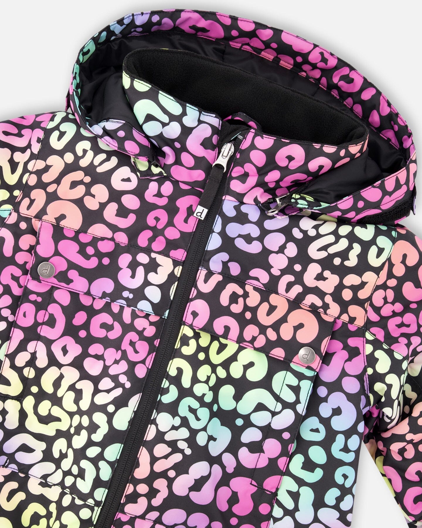 One-Piece Teknik Snowsuit Rainbow Leopard - Image 3