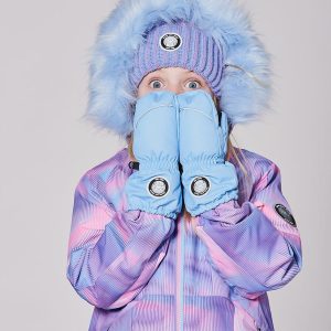 Alternative view of Winter Mittens Play Light Blue