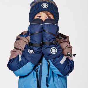 Winter Mittens Teknik Navy Blue - Image 3