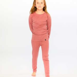 Alternative view of Merino Wool Base Layer Set Dusty Pink