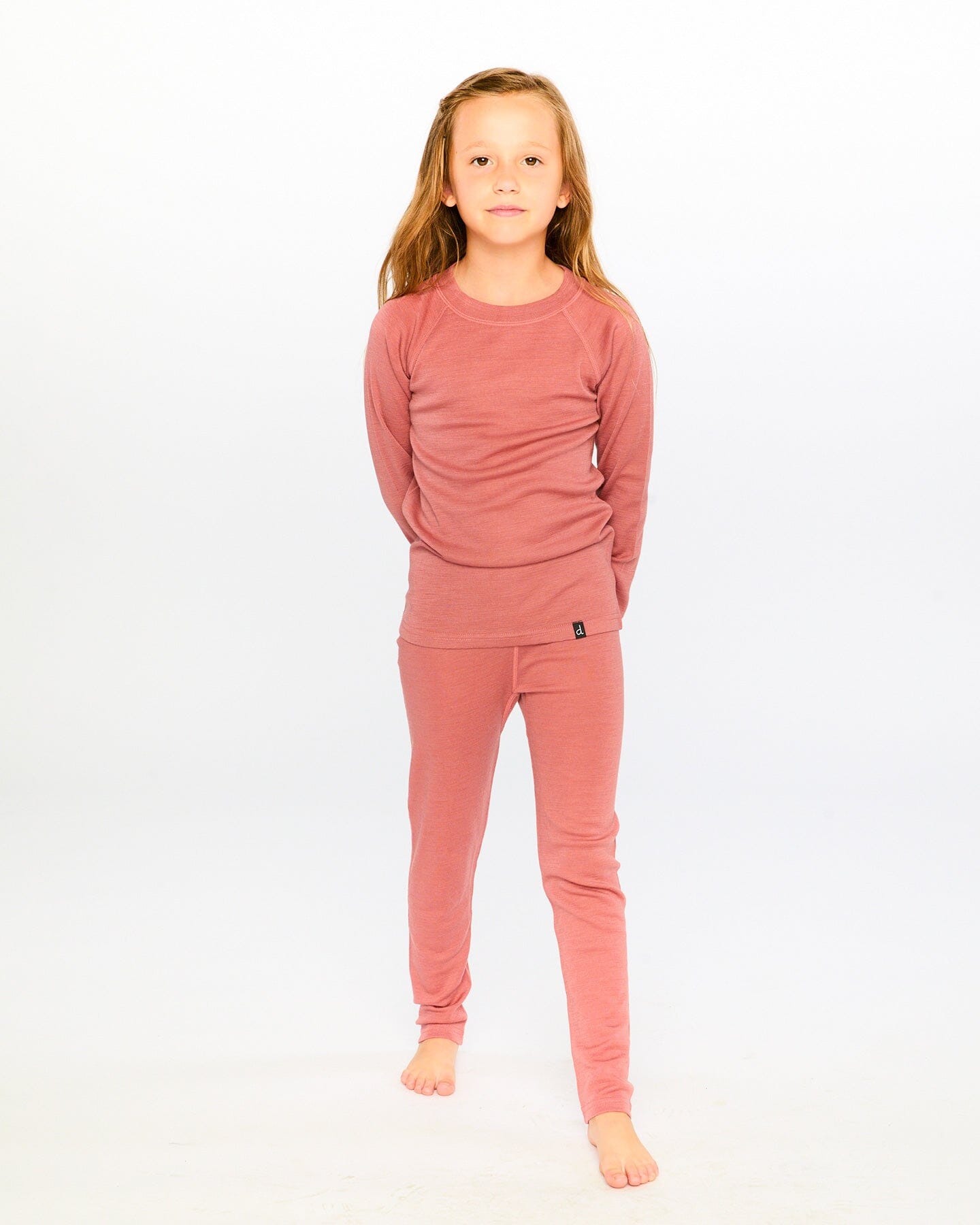 Merino Wool Base Layer Set Dusty Pink - Image 2