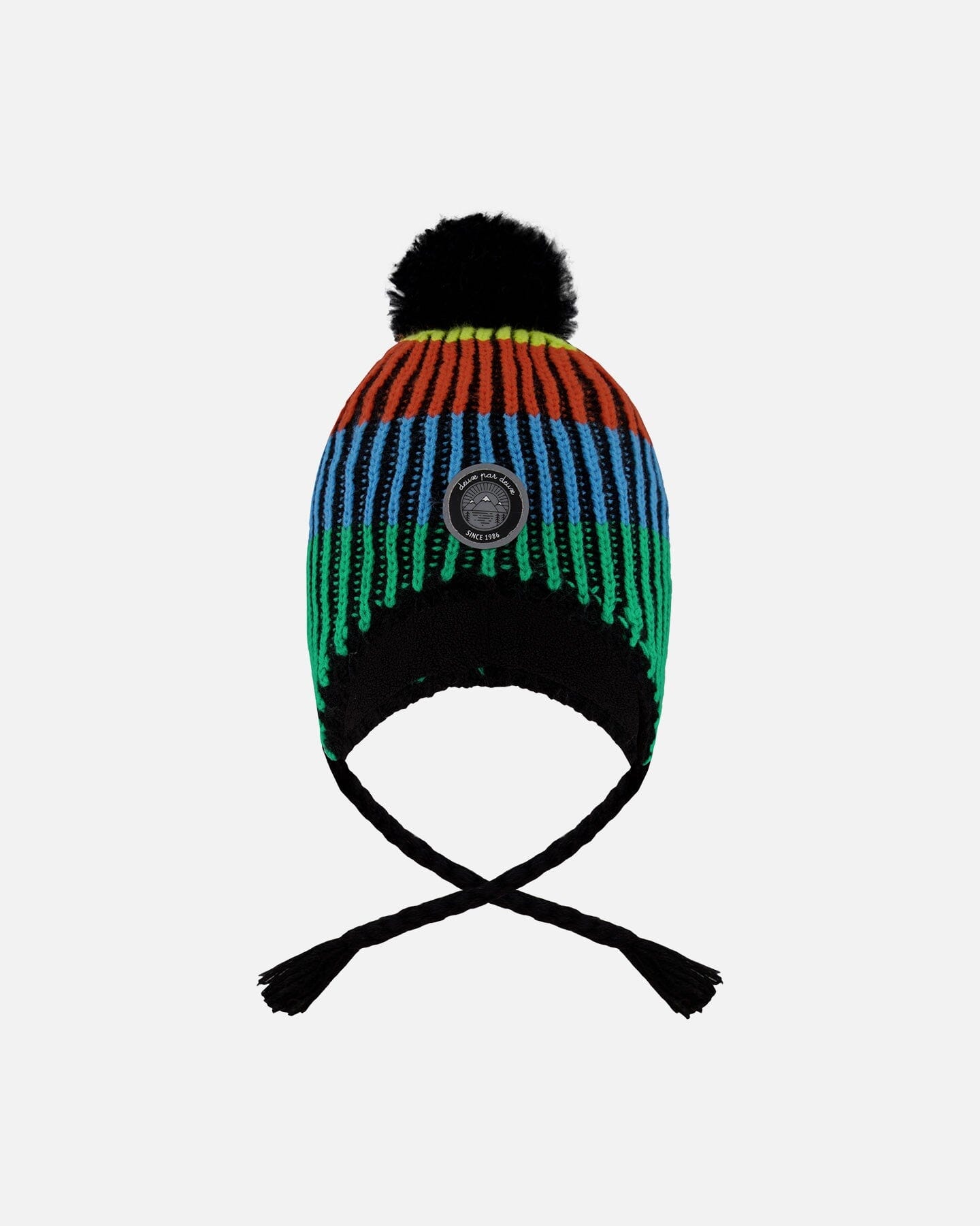 Lined Peruvian Knit Winter Hat With Pompom Multicolor - Image 7