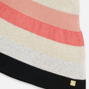 Striped Knit Skirt Beige Black And Pink - Image 4