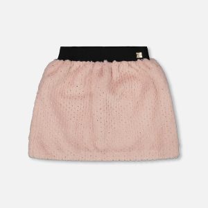 Fake Fur Skirt Pink
