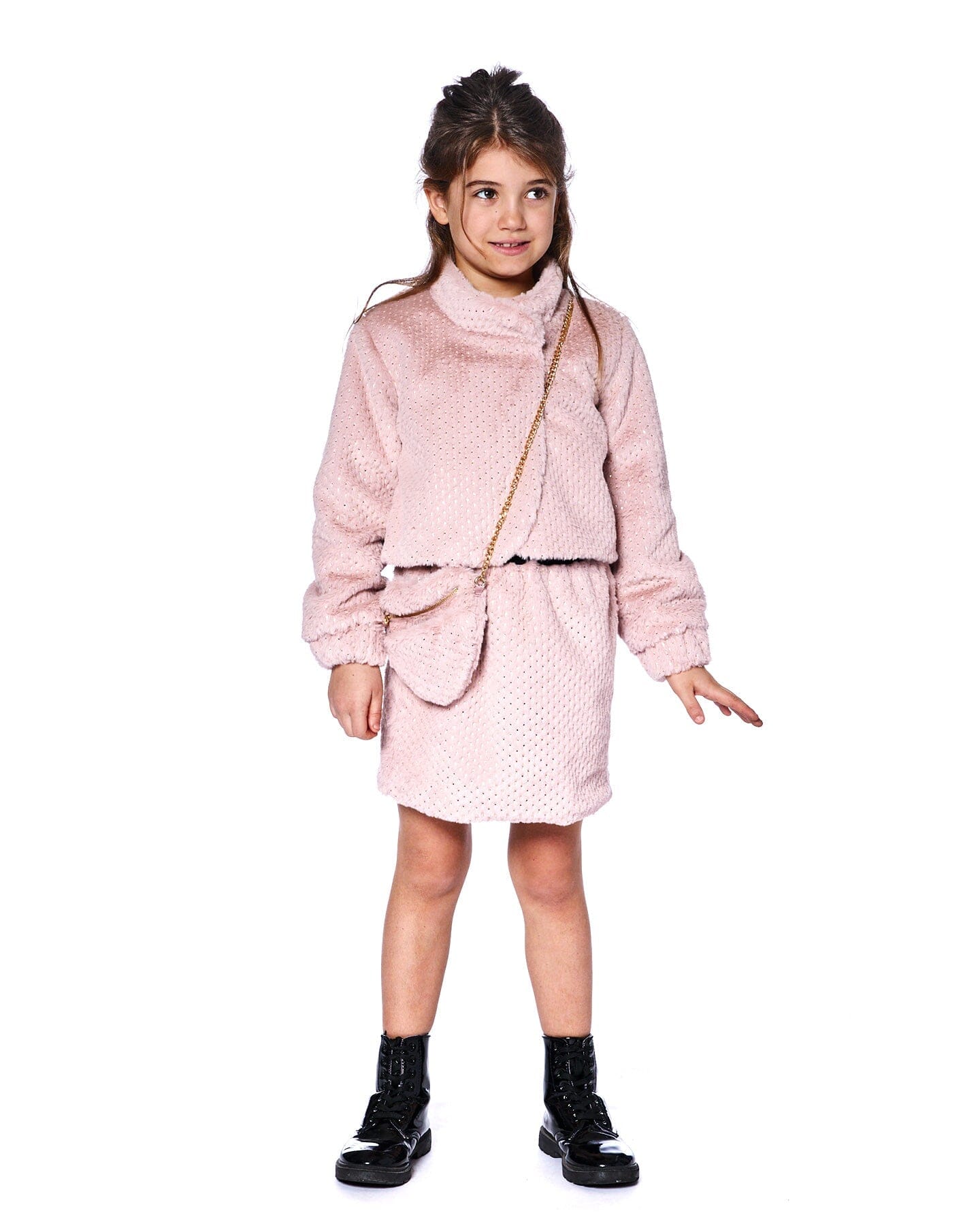 Fake Fur Skirt Pink - Image 2