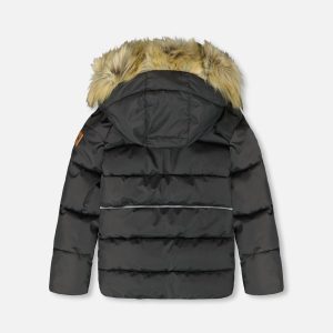 Puffy Winter Jacket Black - Image 4