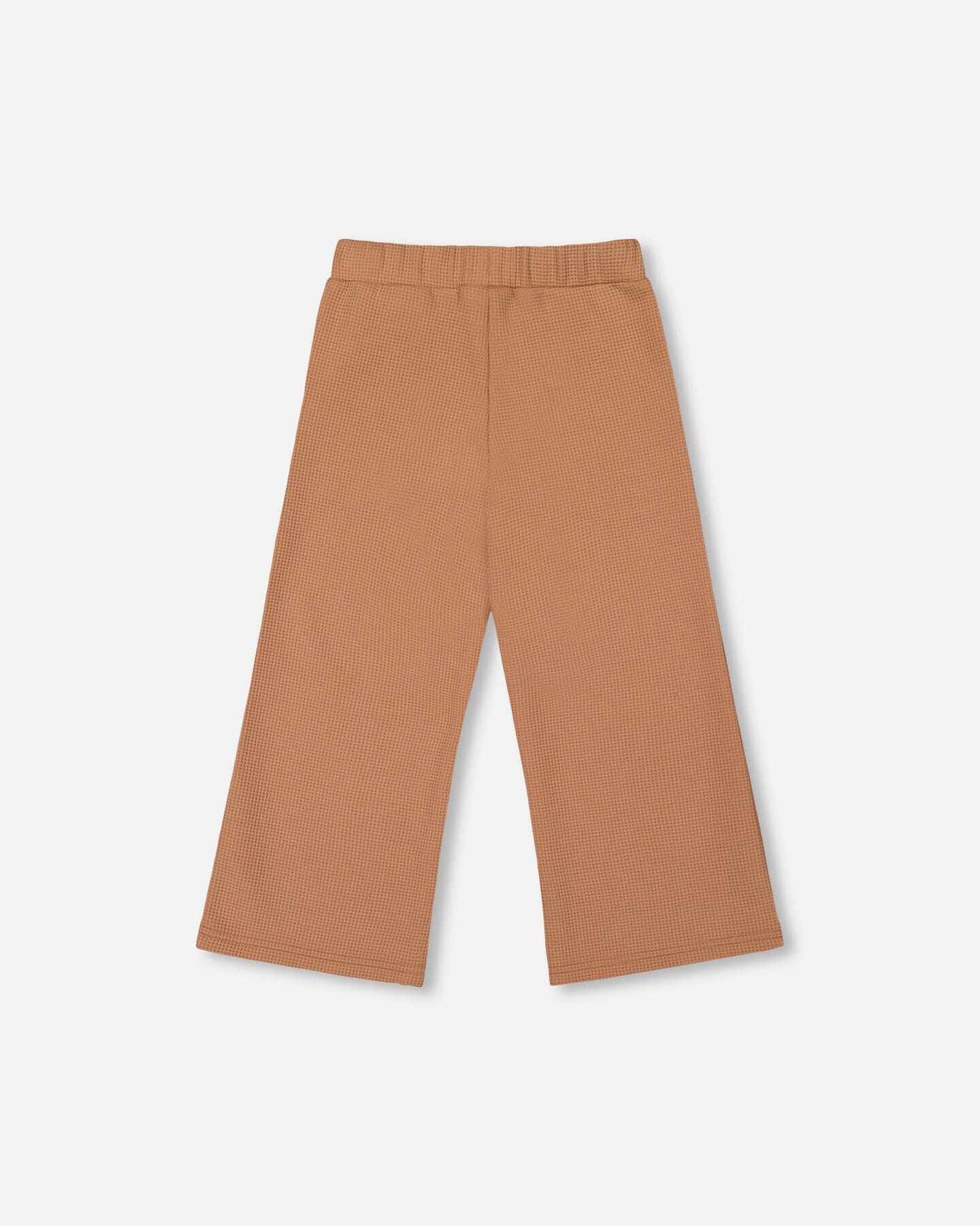 Waffle Flare Leg Pants Caramel Brown - Image 3