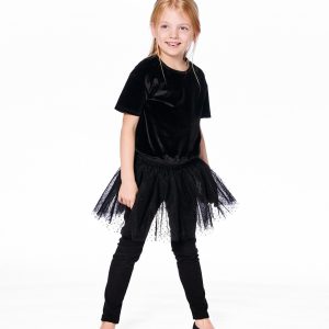 Leggings With Tulle Skirt Black - Image 2