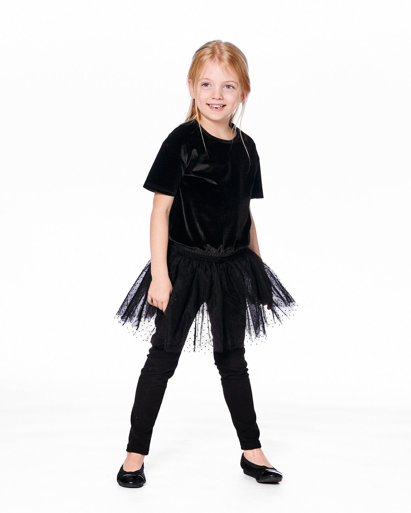 Leggings With Tulle Skirt Black - Image 2