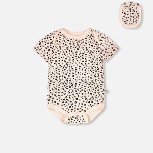 Alternative view of Evolutive Organic Cotton Jersey 3 Pack Onesie Peach