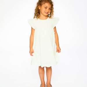 Alternative view of Printed Poplin Dress Off-White