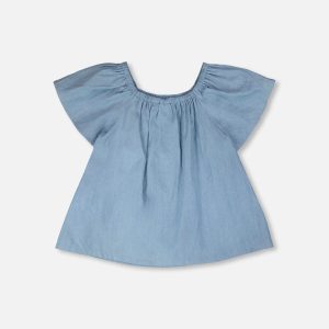 Blue Chambray Top - Image 3