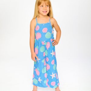 Alternative view of Crinkle Jersey Jumpsuit Blue Shell Print