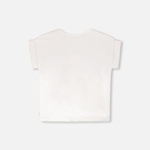 Organic Cotton Jersey T-Shirt White - Image 3