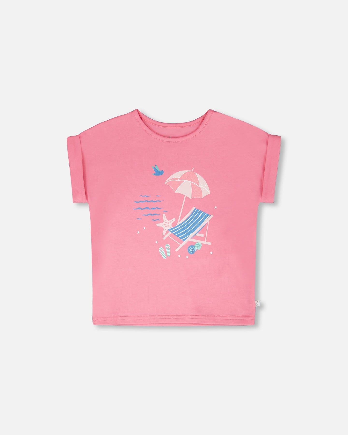 Organic Cotton Jersey T-Shirt Pink - Image 9