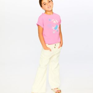 Organic Cotton Jersey T-Shirt Pink - Image 2