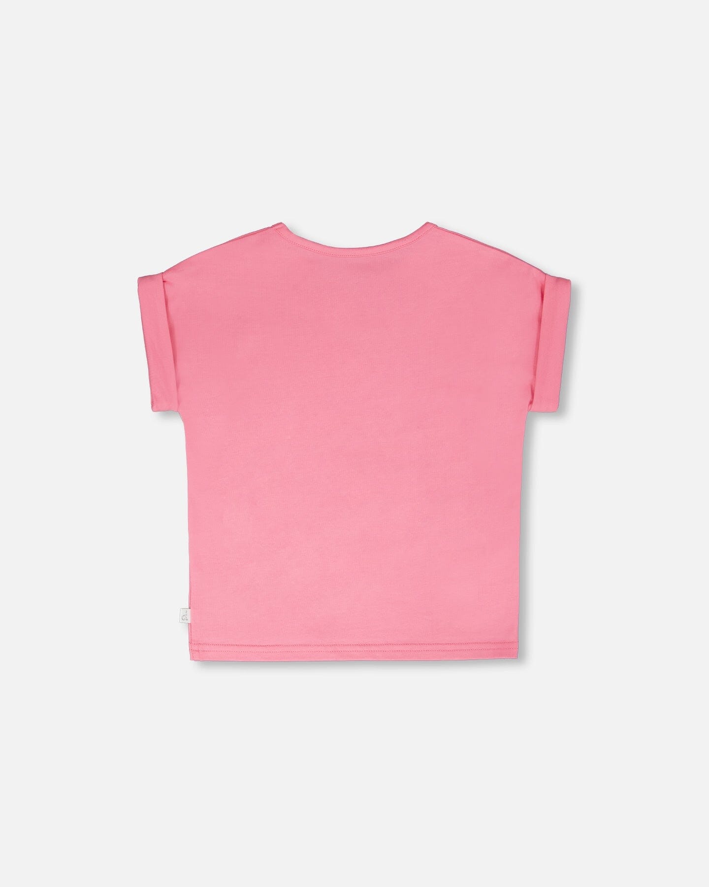 Organic Cotton Jersey T-Shirt Pink - Image 3