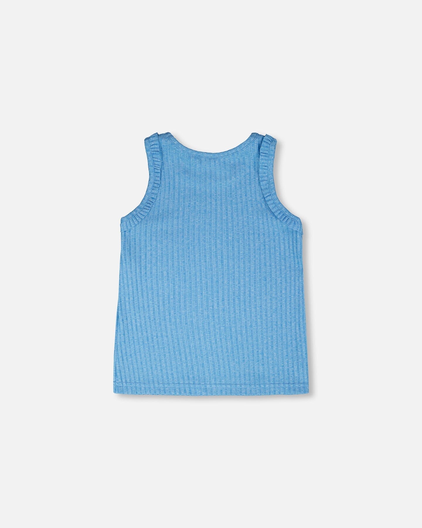 Rib Tank Top Blue - Image 5