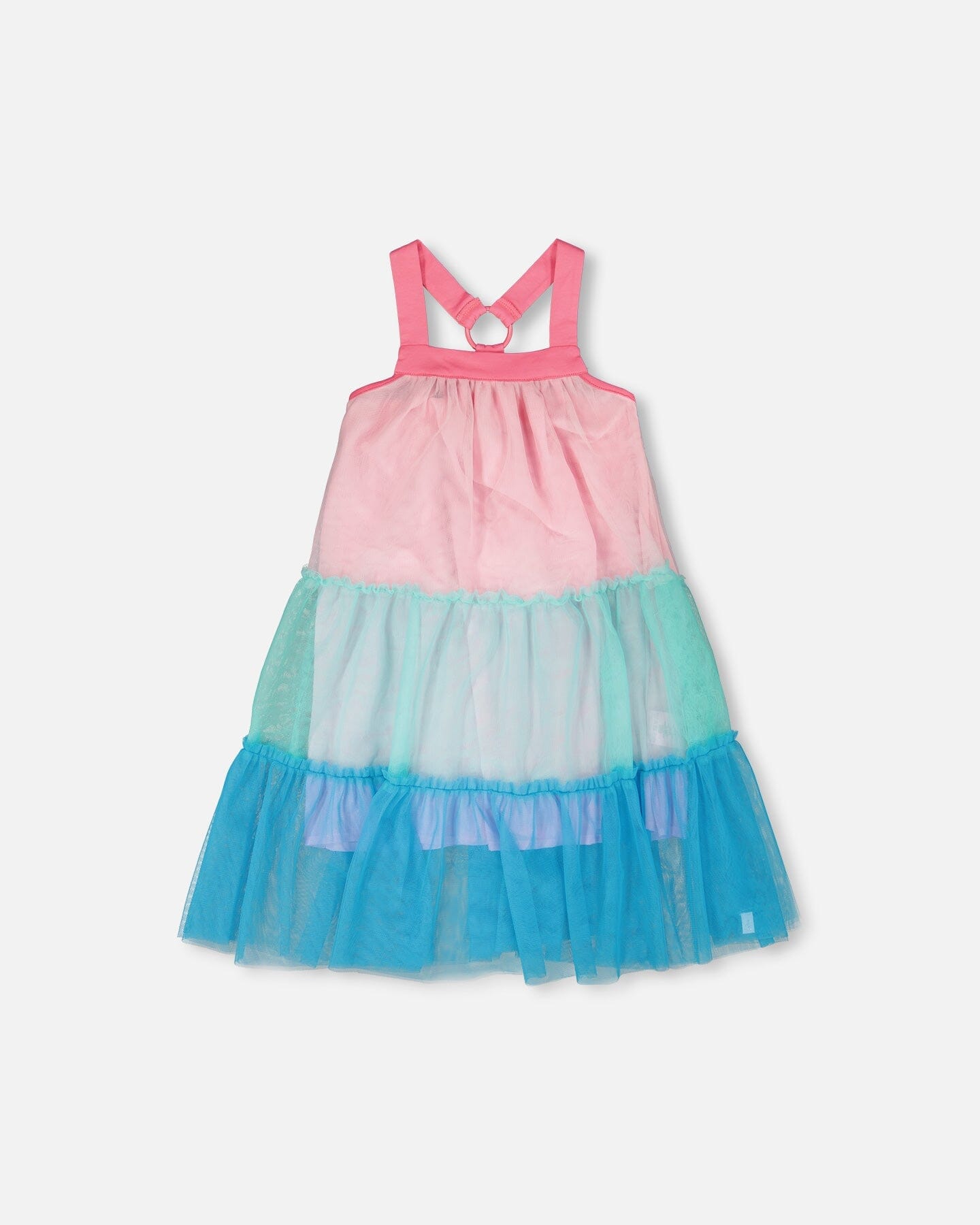 Mesh Dress Pink And Blue - Image 12