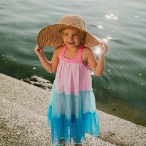 Alternative view of Mesh Dress Pink And Blue