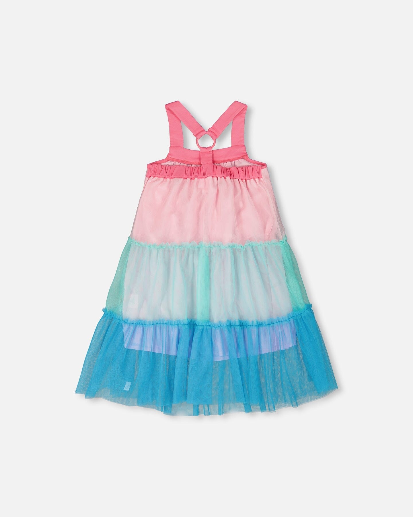 Mesh Dress Pink And Blue - Image 4