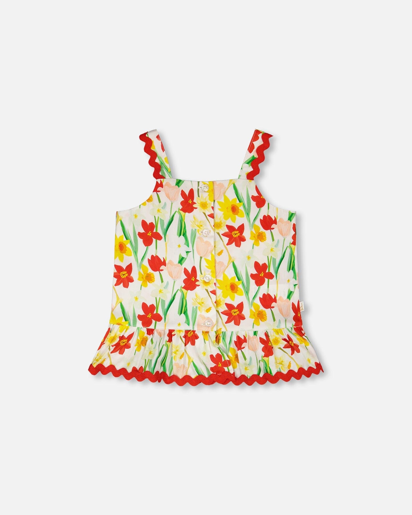Viscose Top White Daffodil Print - Image 9
