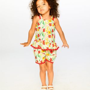 Alternative view of Viscose Top White Daffodil Print