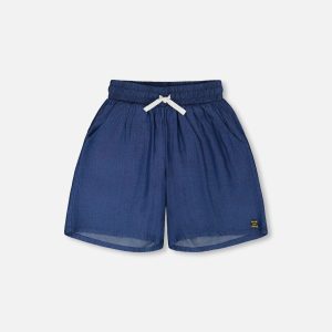 Blue Chambray Bermudas