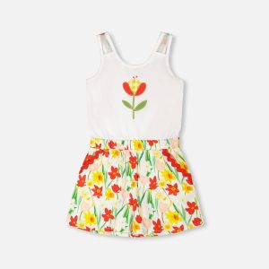 Jersey And Viscose Romper White - Image 11