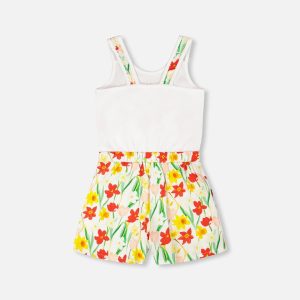 Jersey And Viscose Romper White - Image 3