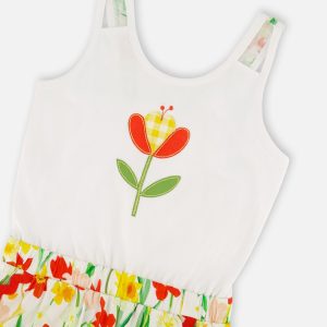 Jersey And Viscose Romper White - Image 4
