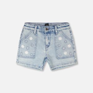 Light Blue Denim Shorts - Image 9
