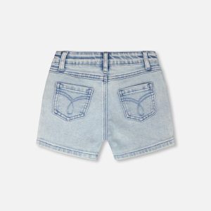 Light Blue Denim Shorts - Image 3