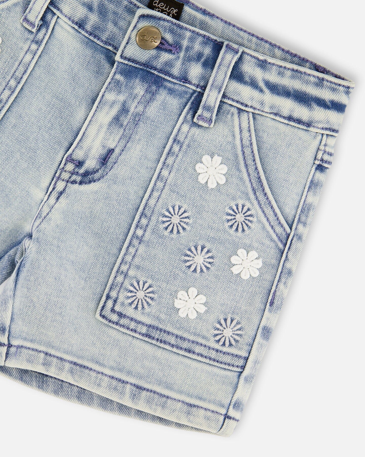 Light Blue Denim Shorts - Image 4