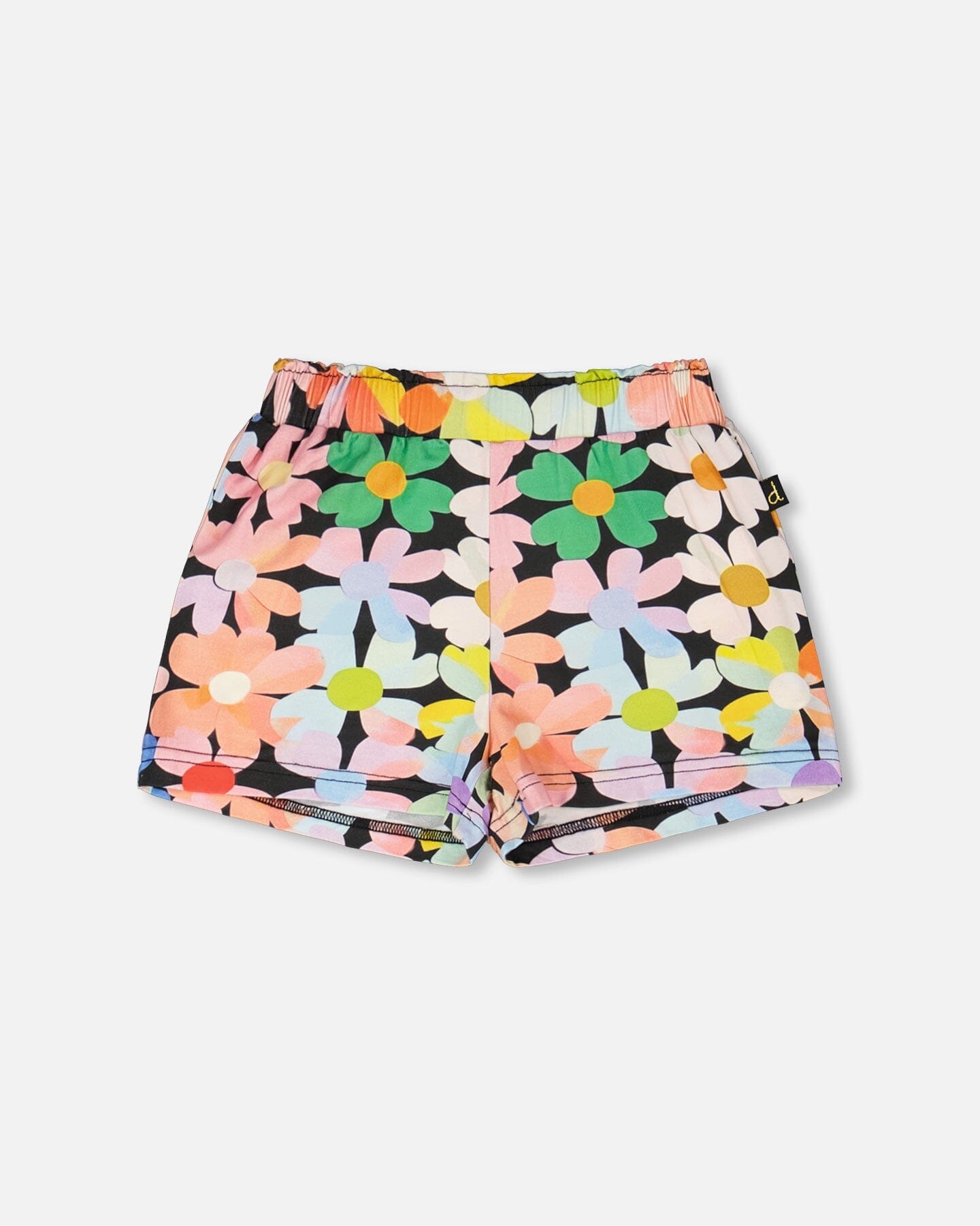 Jersey Shorts Black Printed Flowers - Image 12