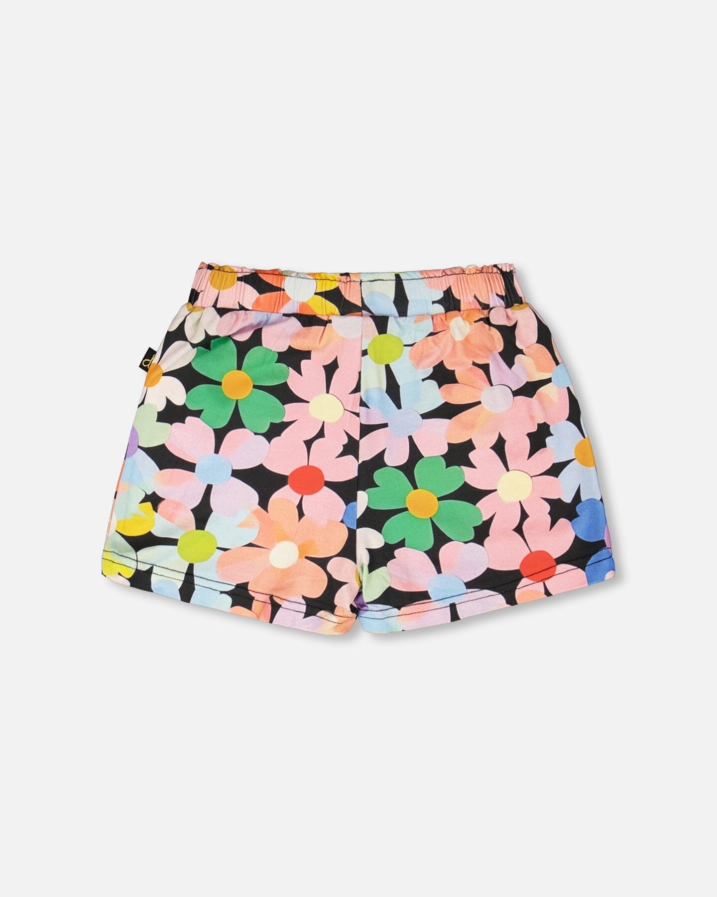 Jersey Shorts Black Printed Flowers - Image 3
